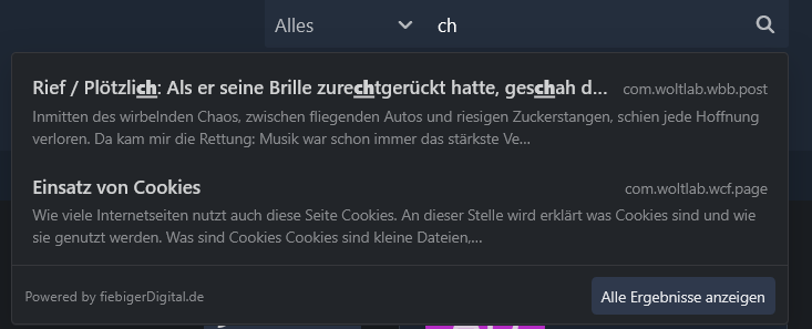 Livesuche