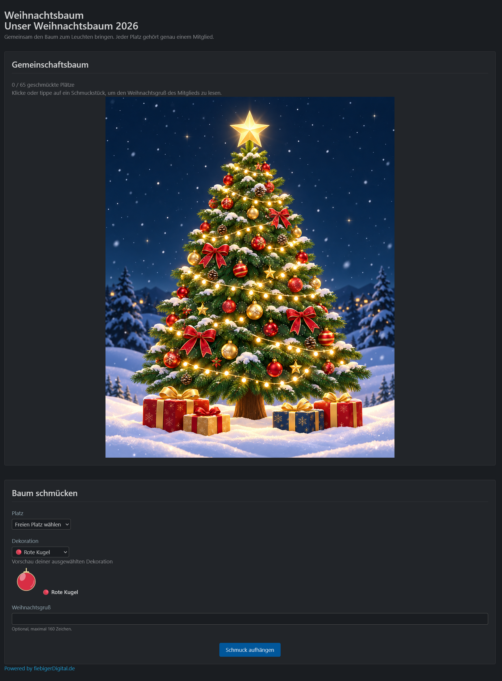 🎄 Weihnachtsbaum